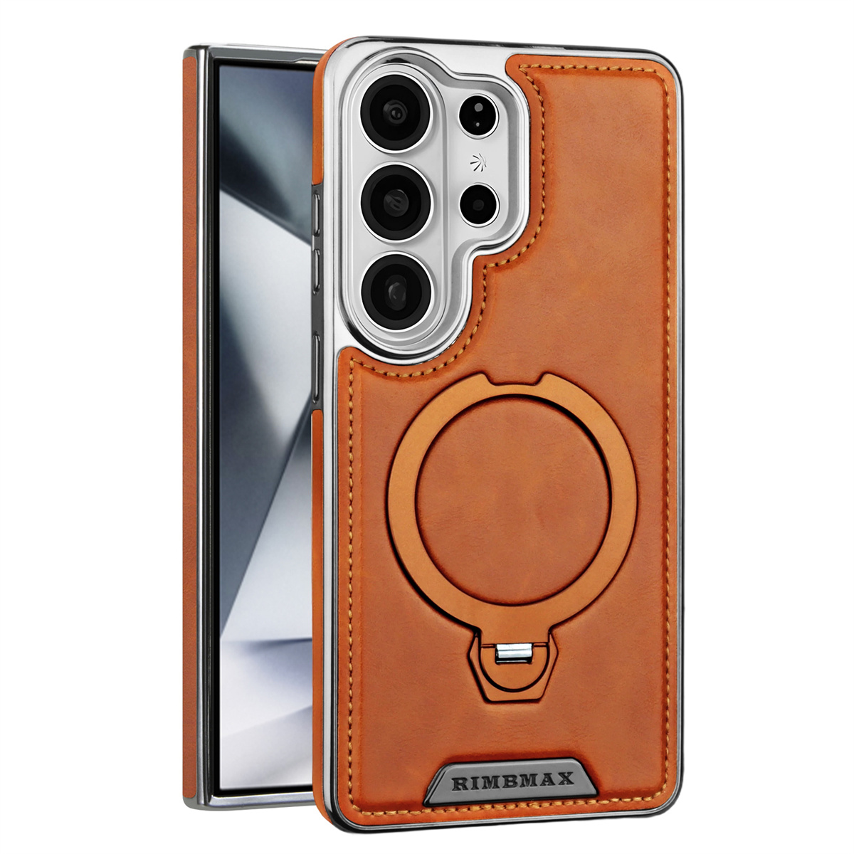 Taco Stand Holder - Casing Ponsel Kulit PU untuk Samsung