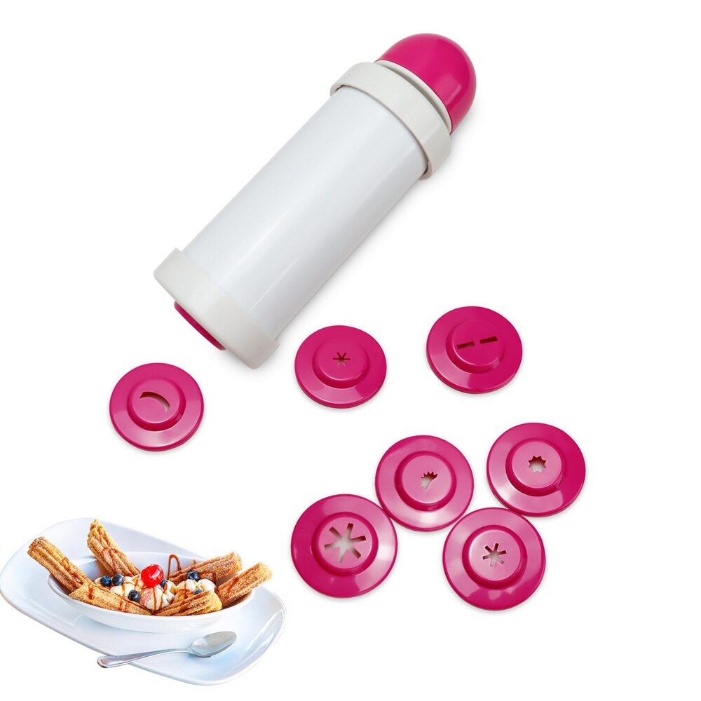 Churros Maker Gun - Kit pembuat Churro plastik portabel, mesin