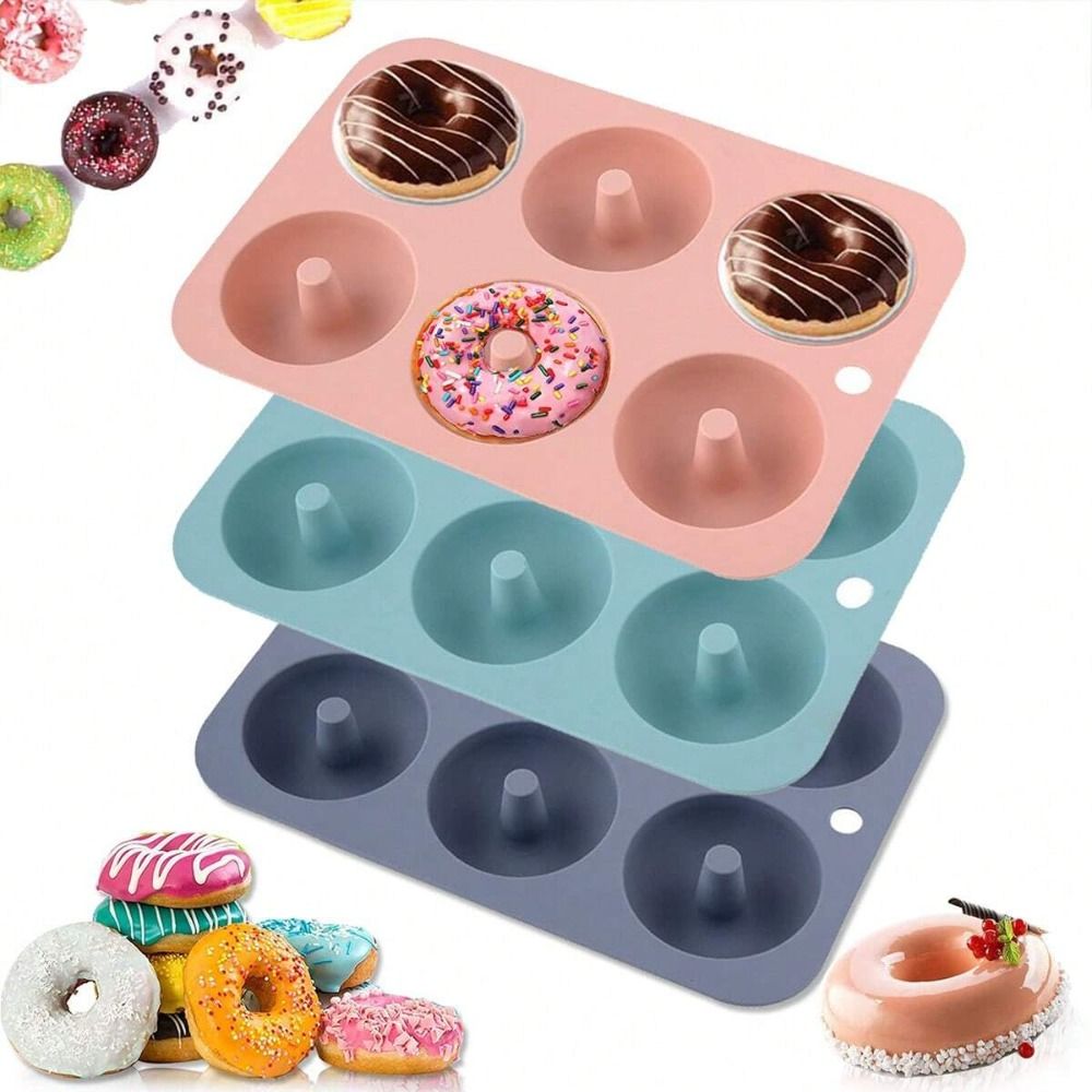Donut Mold Silicone - Cetakan Donat Silikon Baru Tahan Suhu