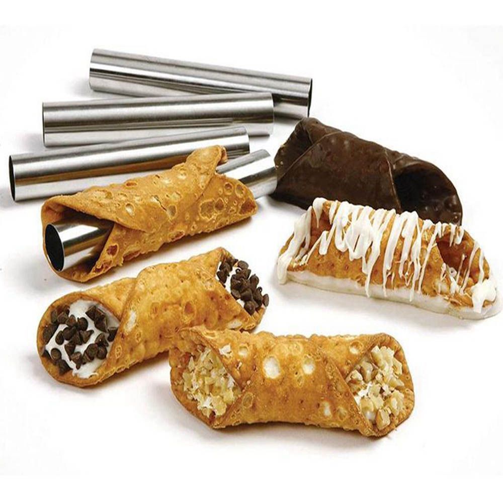 Cetakan Cannoli Logam 6 pcs/se - Danish Pancake Pan ulasan dan harga
