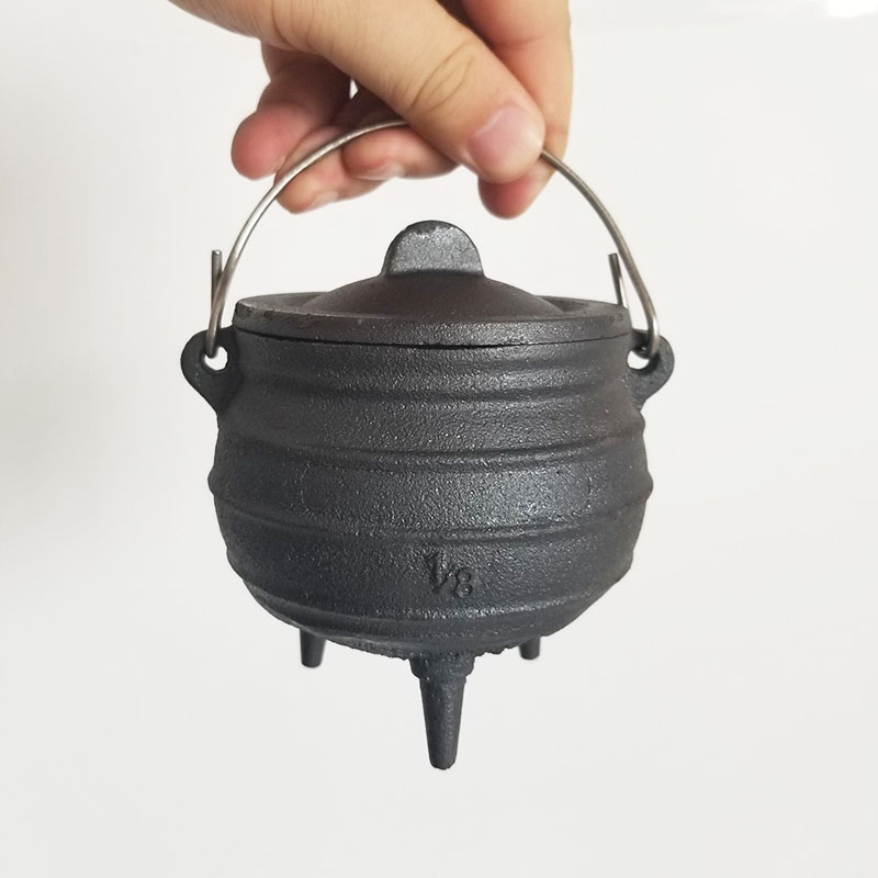 Medium 1/8 # besi cor Cauldron - Cast Iron Corn ulasan dan harga