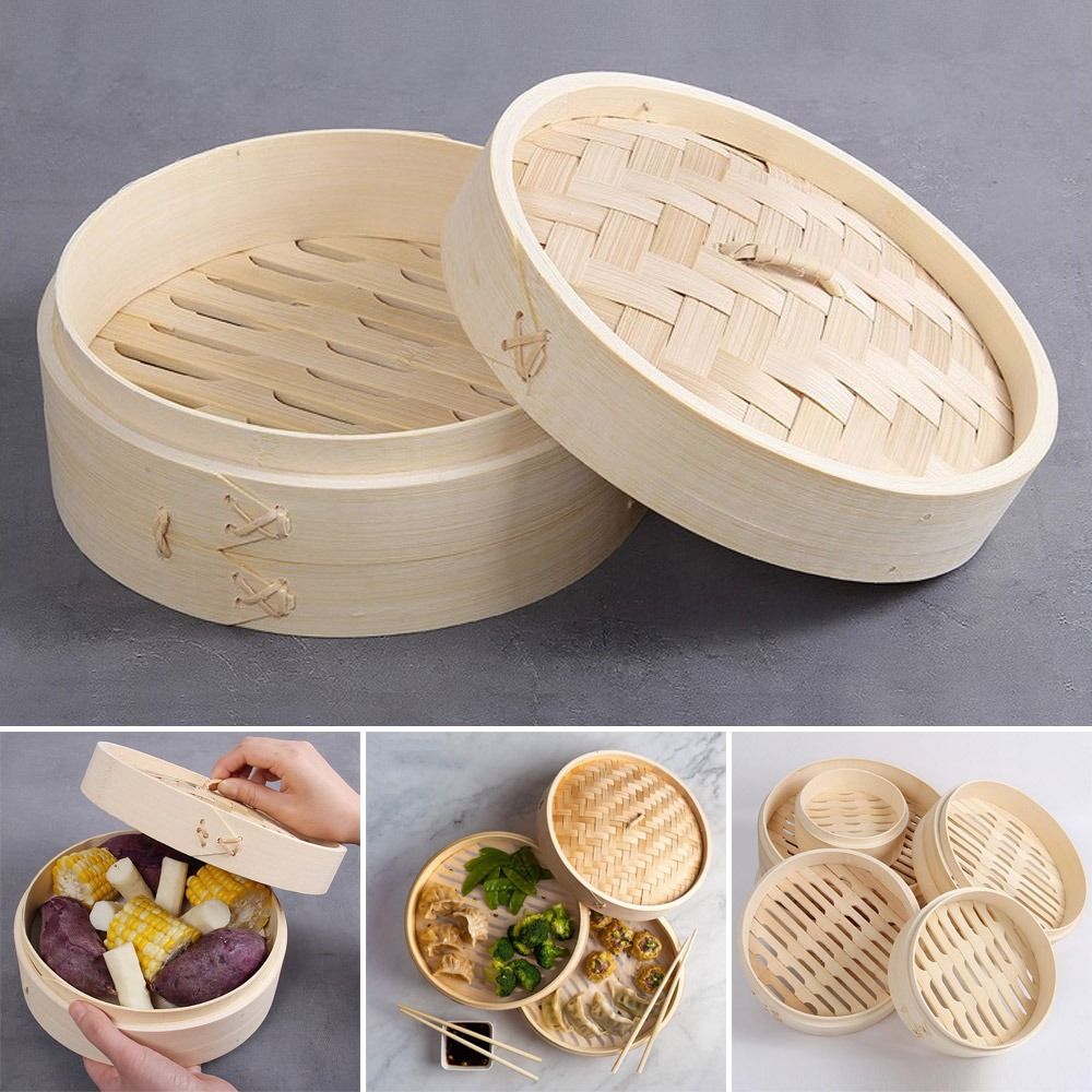 Keranjang Kukus Bambu Cina unt - Bao Steamer Bamboo ulasan dan harga